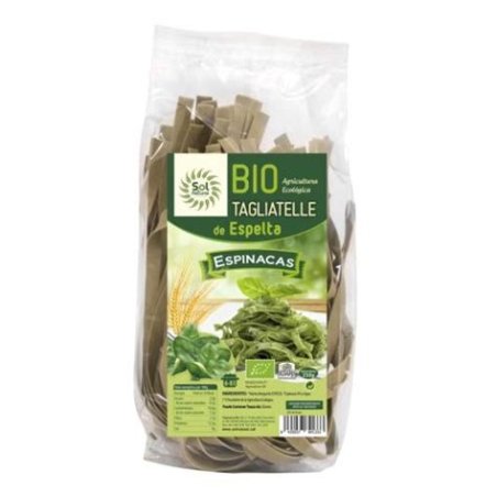 TAGLIATELLE DE ESPELTA INTEGRAL CON ESPINACAS 250GR BIO VEGALIFE