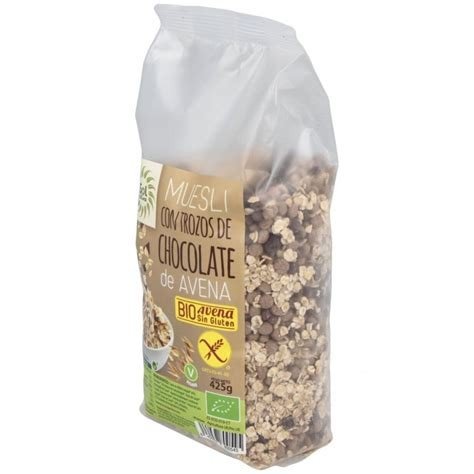 MUESLI DE AVENA CHOCOLATE SIN GLUTEN VEGALIFE
