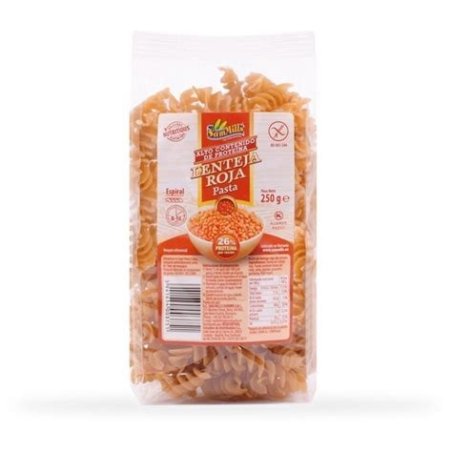 ESPIRAL LENTEJA ROJA FUSILLI SIN GLUTEN VEGALIFE
