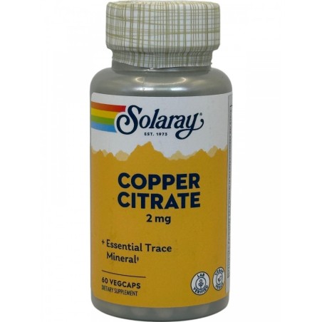 COBRE CITRATO SOLARAY 60 CAPSULAS