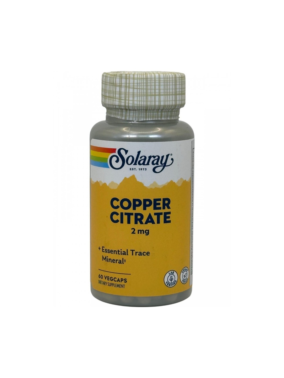 COBRE CITRATO SOLARAY 60 CAPSULAS