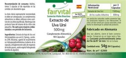 EXTRACTO DE UVA URSI GAYUBA FAIRVITAL 90 CAPSULAS