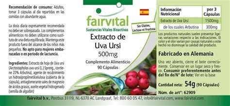 EXTRACTO DE UVA URSI GAYUBA FAIRVITAL 90 CAPSULAS