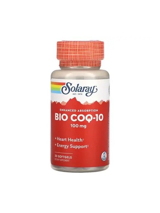 COQ-10 100 MG 30 PERLAS SOLARAY