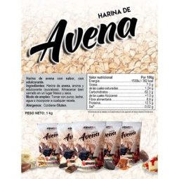 HARINA DE AVENA SABOR DULCE DE LECHE 1KG