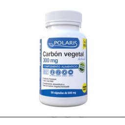 CARBON VEGETAL 300MG POLARIS 50 CAPS.