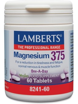 MAGNESIO 375 MG 60 TABLETAS LAMBERTS