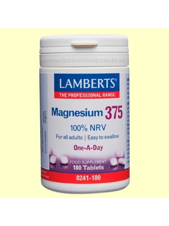 MAGNESIUM 375 180 TABLETAS LAMBERTS