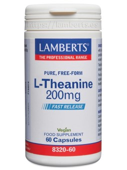 L-THEANINA 200MG 60 CAPSULAS LIBERACION RAPIDA LAMBERTS