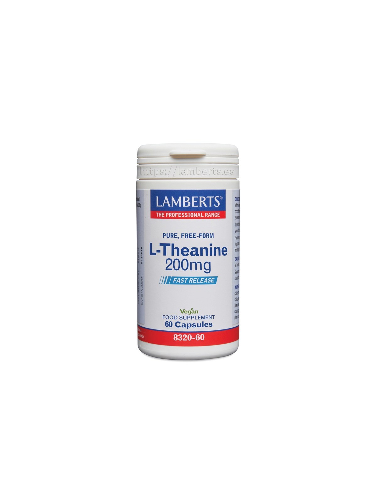 L-THEANINA 200MG 60 CAPSULAS LIBERACION RAPIDA LAMBERTS
