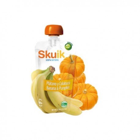 SKUIK PURE PLATANO&CALABAZA 110GR
